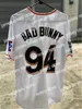 Baseball Jerseys Maimi Bad Bunny Baseball Jersey White With Puerto Rico Flag Full Stitched Shirt Size S-3XL Top Quality