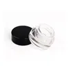Packing Bottles 500 X 3G Traval Small Cream Make Up Glass Jar With Black Lids White Pe Pad 3Cc 1/10Oz Cosmetic Packaging Drop Delive Dhkah