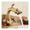 Bathroom Sink Faucets Dragon Style Luxury Copper And Cold Taps Basin Faucet Gold Wash Mixer 5668 Drop Delivery Home Garden Showers Ac Dhb8O