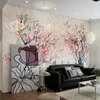 Wallpapers Custom Po Wallpaper Modern Oil Painting Flower Wall Cloth Mural Living Room Bedroom Background Home Decor Covering