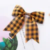 Decorazioni natalizie Fatte a mano Fiocchi vintage Ciondolo morbido e confortevole con plaid stampato Regalo ideale per adulti Bambini piccoli