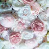 Fiori decorativi SPR 3D di alta qualità Artificiale Rose Peony Flower Wall Sfondo di nozze Disposizioni per eventi per feste