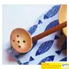 200 st träkortabell Turtle Soup Spoon Japanese Ramen Wood Long Handle Colander Hot Pot Spoon Praktiskt och hållbart