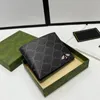 Designer djurbroderi plånbok män kvinnor purses randiga läder lyx plånböcker mode klassiskt kortpaket mynt handväska