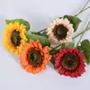 Decorative Flowers Room Decoration 4 Pieces Single Dried Sunflower Simulation For Home El Bathroom Wedding Living