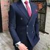 Ternos masculinos Bedida dupla Slim Fit Men Terno para Groomsmen 2 peças Tuxedo de casamento com lapela de lapela cinza claro roupas masculinas de moda masculina roupas de moda