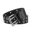 Belts Women's Belt Five-pointed Star European And American Double-row Pin Buckle Suitable For Boys Ladies Punk All-match