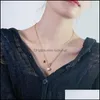 Sautoirs Épais Coeur Collier Ras Du Cou Rétro Punk Gothique Rock Or Sier Couleur Géométrique Clavicule Chaîne Bijoux Cadeau Drop Delivery Neckl Otxms