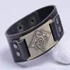 Tennis Bracelets Personality Viking Bracelet Design For Women Men Mythical Animal Dragon Pattern Leather Bangle Gift Provide Drop