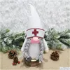 Party Gunst Doctors Verpleegkundigen Santa Faceless Dolls Kerstdecoratie Grappige stijl Supplies Clern Kids Presents Drop Delivery Home Gar DHJVQ