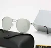 2023 Klassieke Ronde Brand Design Zonnebril UV400 Brillen Metalen Mode Gouden Frame Zonnebril Mannen Vrouwen Spiegel 34447 Zonnebril Polaroid Rijden glas Lens