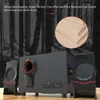 Kombinationshögtalare 2.1 Multimedia Bluetooth Audio System Home Theatre Surround Computer Active Wood Speaker AUX USB CABLE POST TV PC