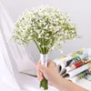 Flores decorativas Gypsophila artificial, 16 ramas, un ramo para decoración del hogar, arreglo floral de boda falso