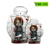 Men's Hoodies Harajuku Horror Clown Hoodie Men's And Women's Sweater Anime 3D Printing Jumper Street Fashion Casual Jacket