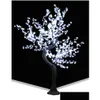 Christmas Decorations Led Artificial Cherry Blossom Tree Light 1152Pcs Bbs 2M/6.5Ft Height 110/220Vac Rainproof Outdoor Use Drop Del Dhjlu