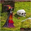 Party Decoration 1015 tum Fashion Halloween Witch Toys Ornaments Standing Witches Haunted House Props Decor Gift Kids T3ea Drop Del Dh9rk