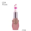 Rossetto Drop Ship Fiore Idratante per labbra Gelatina a lunga durata Fiori Trucco Temperatura cambiata Colore Labbra Blam Rosa Trasparente Del Dhntg