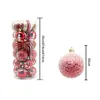 Feestdecoratie kerst geschilderde ballen set boom ornamenten hangende hangers home xmas decor drop levering tuin feestelijke benodigdheden voor dhl5o