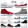 11 Retro Basketball Shoes Men 11s Cherry Cool Gray Midnight Navy Jubilee 25th Anniversary Legend Blue Concord Bred Low 72-10 Mens Women Trainers Shoildes Sneakers