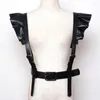 Riemen 2023 mode persoonlijkheid schouder bretels sexy riem faux lederen body bondage corset vrouwelijke harnas taille riemen