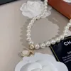 Collana di perle Set di gioielli di design Collane con ciondolo Orecchini a bottone Cristallo di diamanti Oro Argento Catena a maglie di moda Mini formato Stud 2920