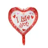 Party Decoration 18Inch Gold Silver Red Heart Love Balloon Pure Color Foil Helium Baloon Wedding Valentine's Day Birthday Party Decoration Supplies ZXF133