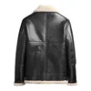 Men's Jackets Winter 2023 Men's Shearling Thicken Thermal Genuine Leather Fashion Coat High Quality Fur Fleece Liner Clothes