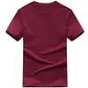 T-shirt da uomo t-shirt tinta unita in cotone bianco e nero collo tondo estivo top taglia europea