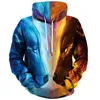 Erkek Hoodies 3D Baskılı Külkü Erkekler/Kadınlar Günlük Kapüşonlu Sokak Giyim Sweatshirts Anime Hayvan Kötü Kafatası Hip Hop Harajuku Erkek Tops