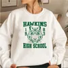 Bluzy Bluzy Bluzy Women Vintage Hawkins High School Stranger Things Inspirowane bluzy Mężczyźni Kobiety Streetwear Hawkins Klasa 1983 230113