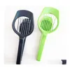 Ei Werkzeuge Edelstahl Handheld Pilz Kiwi Teiler Tomatenschneider Eier Split Gerät Mtifunction Slicing Mod Slicer Abs Dick Dr Dhli8