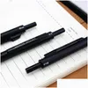 Ballpoint Pens Luxury Matte Black Creative 3 1 FL Metal Mtifunction ручка Mtifuncumental Mechanical Pencil Color Drop Droper с Dhbxb