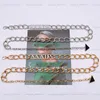Mujeres Cadenas de oro Cinturones Diseñadores de letras Cinturón de cadena C Enlace de plata Cintura de lujo Aleación de metal Accesorios para hombre P Cintura Faja Traje Cintura
