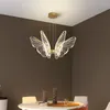 Pendant Lamps Modern Nordic Simple LED Iron Living Room Lamp Butterfly Bedroom Exhibition Hall Dining Study Acrylic Chandelier