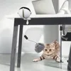 Juguetes para gatos, juguete inteligente, movimiento de elevación automático eléctrico, pelota de felpa para mascotas para gatos, rompecabezas interactivo, salto rodante