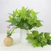 الزهور الزخرفية النباتات الاصطناعية مختلطة مع ديي زفاف الزفاف الديكور الأخضر الأوراق البلاستي