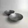 Bols à nouilles en métal noir rétro japonais à pois