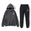 Men's Tracksuits Beanpole Casual Sportswear Two-piece Loose Hooded Pullover Sweater Elastic Pencil Pants Suit Fashion Autumn And Winter