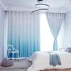 Curtain Modern Simple Gradient Color Double-layer Living Room Girl Bedroom Bay Window Curtains High-efficiency Blackout Drapes