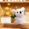 Portachiavi Simulazione Lovely Koala Plush Doll Pendant Kawaii Animal Bear For Woman Bag Ornaments Jewelry Key Chain