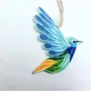 Decoratieve beeldjes neuriën vogel hanger praktisch acryl draagbaar voor Home Hummingbird