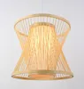 Lampes suspendues Classique Rustique Tricot À La Main Bambou Art Lumières Moderne Vintage E27 LED Lampe Pour Porchparlorstairscorridor