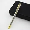 Ballpoint Pens Luxury Metal Pen/ Bag Gold / Silver Gel Pen 0.7mm Refills Smooth Refill Ink Blue