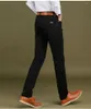Męskie spodnie Wysokiej jakości męski bawełniany bawełna Wygodna firma prosta czarny khaki niebieski rozmiar 46