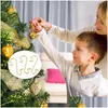 Dekoracje świąteczne Ups 50LOT Ornament Metalowe haczyki skilowe uchwyty na zawieszanie piłki drzewnej wisząca dekoracja do domu Navidad rok Drop dhgoJ