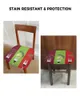 Housses de chaise Fruits et légumes sur la fourche coussin de siège housse de salle à manger extensible housses pour la maison El Banquet salon