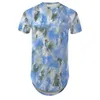 Men's T Shirts Cloudstyle Round Hem Short Sleeved Shirt 3D Tie-Dye Gradient Harajuku Casual Tees Tops Male Streetwear EU Size