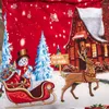 Set di biancheria da letto 49 Set di stampe natalizie di Babbo Natale di alta qualità 3 pezzi Copripiumino federa Twin Full Comforter Bed Gift For Kid