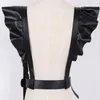 Riemen 2023 mode persoonlijkheid schouder bretels sexy riem faux lederen body bondage corset vrouwelijke harnas taille riemen