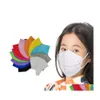 Other Home Garden Kids Mask 5 Layers Face Masks With Individual Package 13 Colors Drop Delivery Dh4Ei